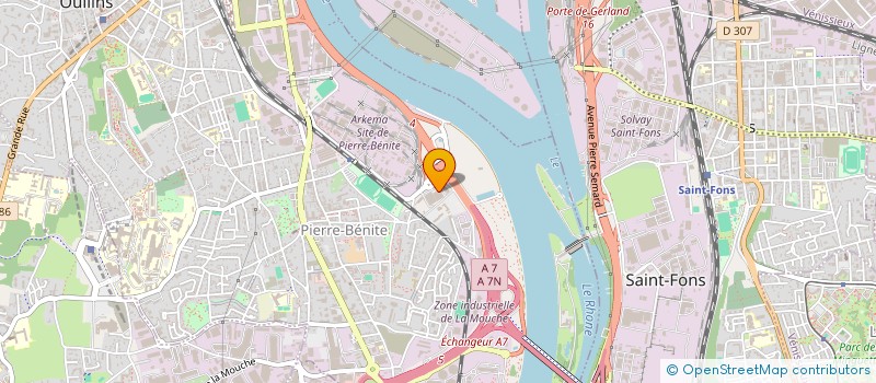 localisation de l'entreprise CG PROMOTION  OULLINS-PIERRE-BENITE