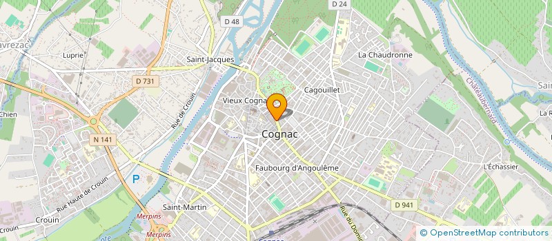 localisation de l'entreprise CG-RD CONSEILS à COGNAC