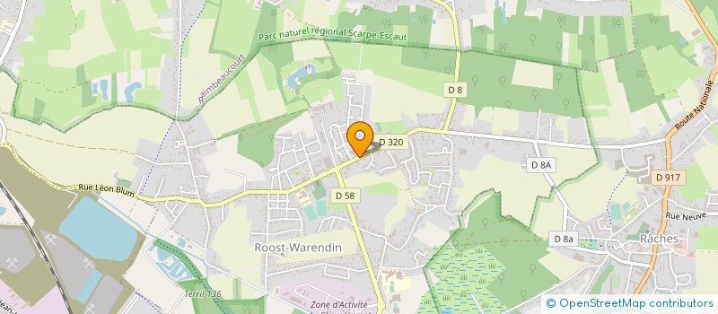 localisation de l'entreprise CG REBAUTO à ROOST-WARENDIN