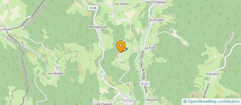 localisation de l'entreprise CG RESEARCH à CENVES