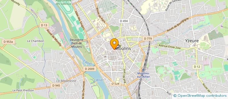 localisation de l'entreprise CG RUN à MOULINS
