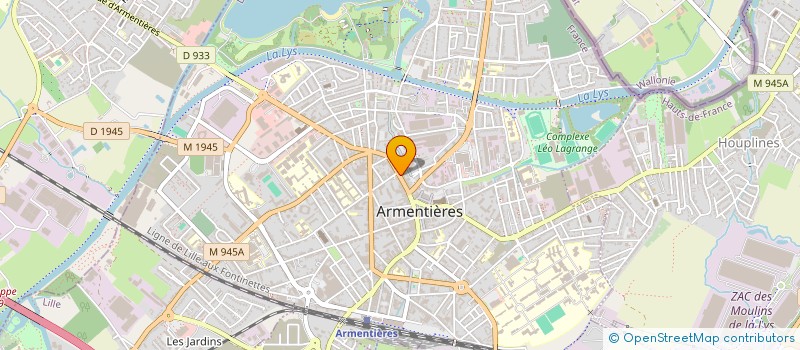 localisation de l'entreprise CG'S DONUTS à ARMENTIERES