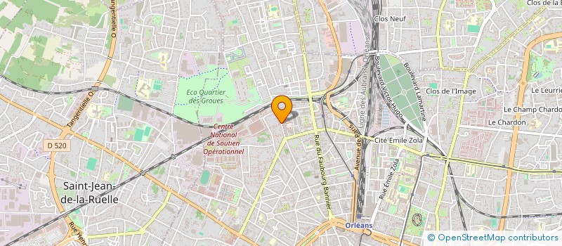 localisation de l'entreprise CG SECURITE à ORLEANS