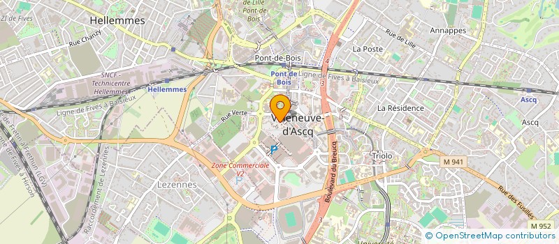 localisation de l'entreprise CG SERV' à VILLENEUVE-D'ASCQ