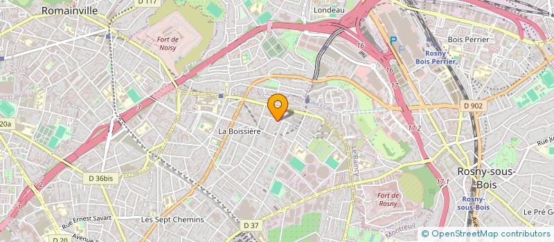 localisation de l'entreprise CG SERVICES à MONTREUIL