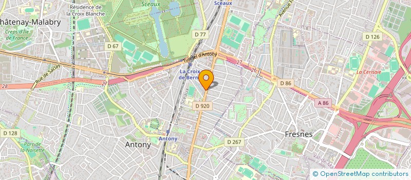 localisation de l'entreprise CG SERVICES à ANTONY