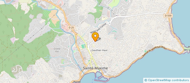 localisation de l'entreprise CG SMILE à SAINTE-MAXIME