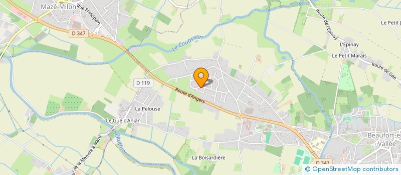 localisation de l'entreprise CG SOLUTIONS DAF  BEAUFORT-EN-ANJOU