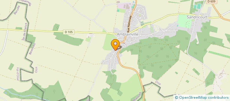 localisation de l'entreprise CG SOLUTIONS NUMERIQUES  AMBLAINVILLE