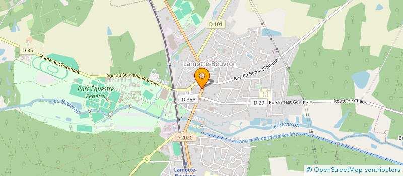 localisation de l'entreprise CG SYSTEMES  LAMOTTE-BEUVRON