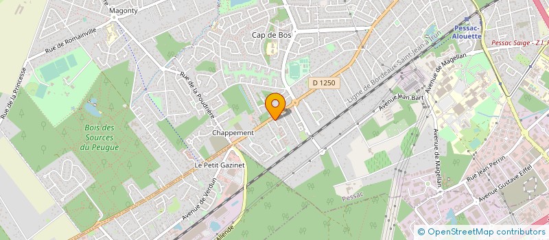 localisation de l'entreprise CG TEC à PESSAC