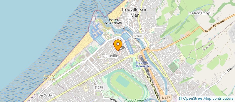 localisation de l'entreprise CG TRANSACTIONS  DEAUVILLE