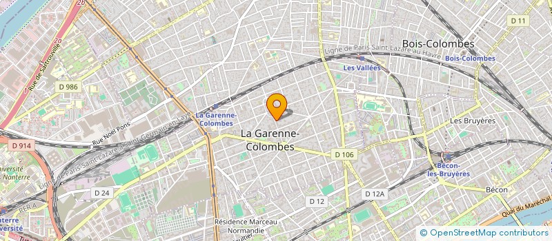 localisation de l'entreprise CG VOLTAIRE à LA GARENNE-COLOMBES