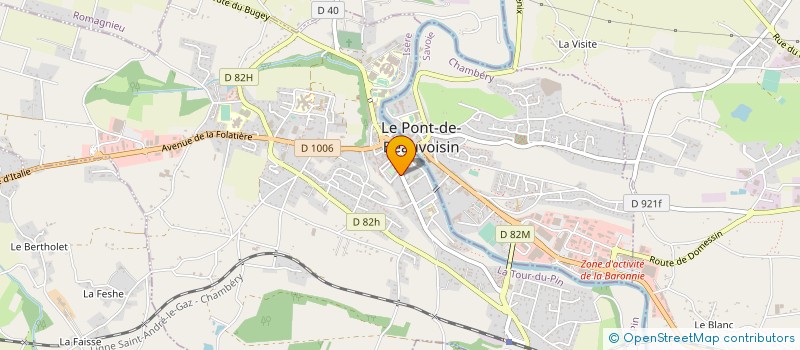 localisation de l'entreprise CG1 à LE PONT-DE-BEAUVOISIN