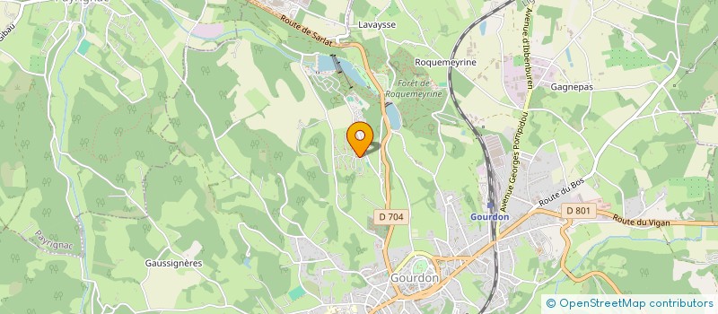 localisation de l'entreprise CG2  GOURDON