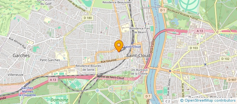 localisation de l'entreprise CG2 CONSEIL à SAINT-CLOUD