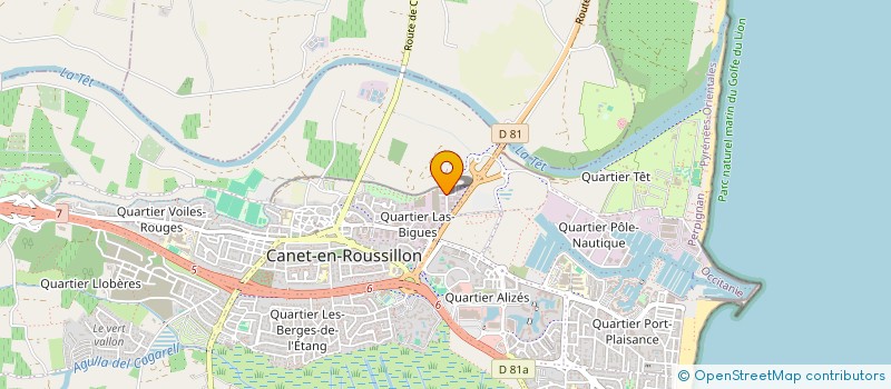 localisation de l'entreprise CG2 PACK ENERGIES  CANET-EN-ROUSSILLON