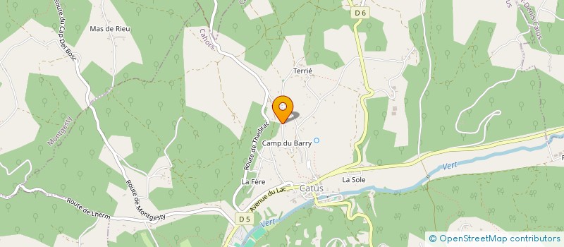 localisation de l'entreprise CG2A  CATUS