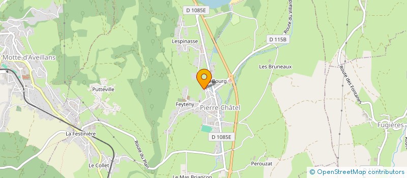 localisation de l'entreprise CG2F  PIERRE-CHATEL