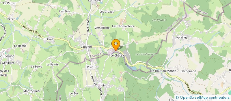 localisation de l'entreprise CG2M à SAINT-IGNY-DE-ROCHE