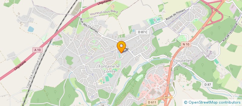 localisation de l'entreprise CG2M  FONTAINE-LE-COMTE