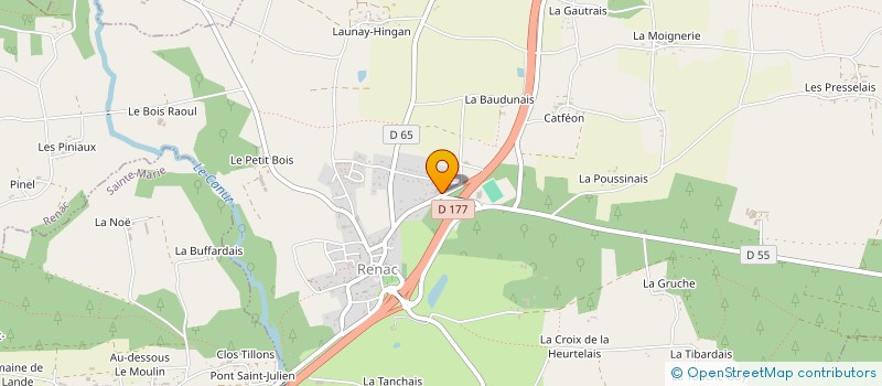 localisation de l'entreprise CG2S AGENCEMENT  RENAC