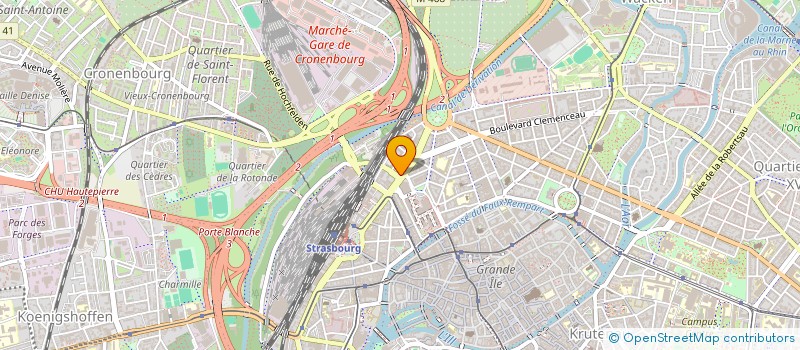 localisation de l'entreprise CG2S CONSEIL à STRASBOURG
