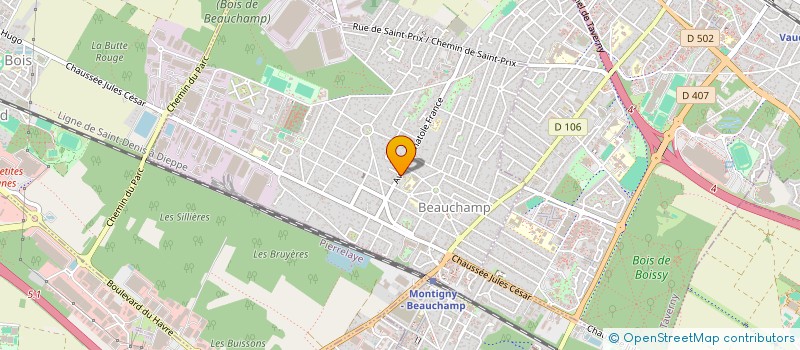 localisation de l'entreprise CG2S IMMO  BEAUCHAMP