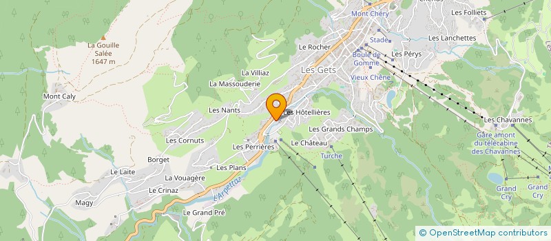 localisation de l'entreprise CGA  LES GETS