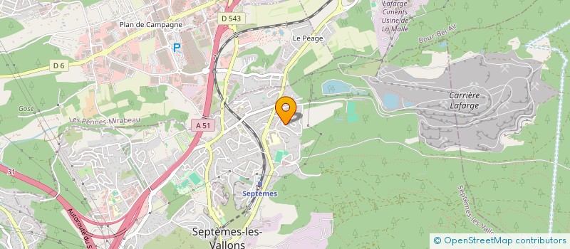 localisation de l'entreprise CGA à SEPTEMES LES VALLONS