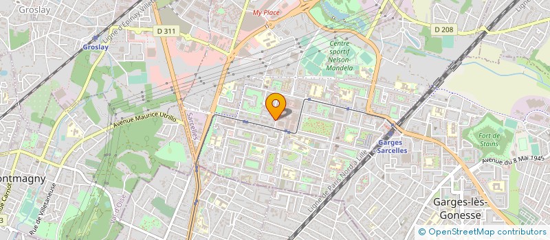 localisation de l'entreprise CGA ASSISTANCE à SARCELLES