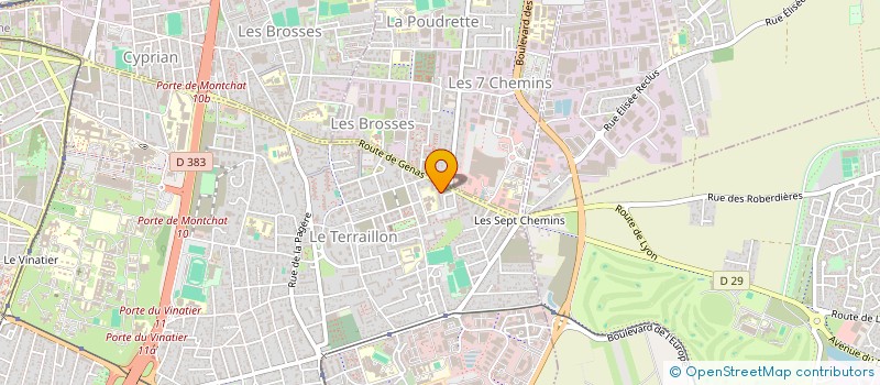 localisation de l'entreprise CGA BATIMENT  BRON