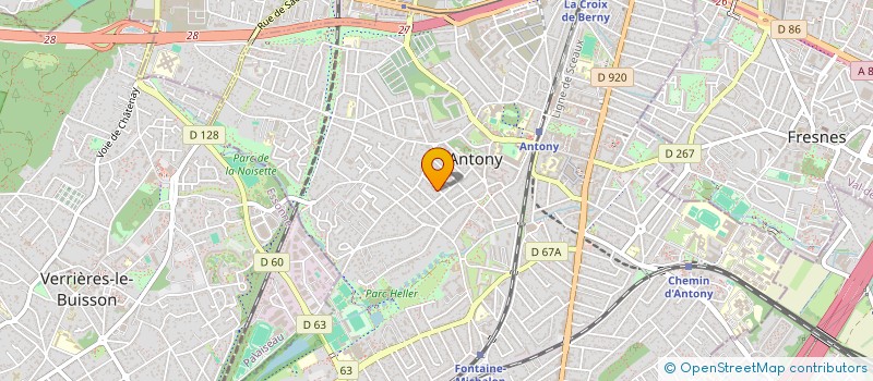 localisation de l'entreprise CGA BIO à ANTONY