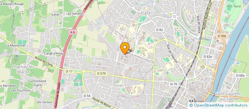 localisation de l'entreprise CGA BOURGOGNE ALLIER  CHARNAY-LES-MACON
