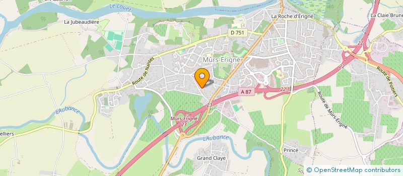 localisation de l'entreprise CGA COURTAGE à MURS-ERIGNE