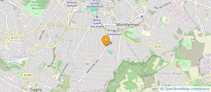 localisation de l'entreprise CGA COUVERTURE à MONTFERMEIL
