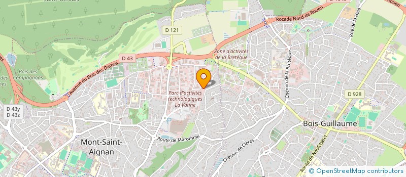 localisation de l'entreprise CGA NORD-OUEST à MONT-SAINT-AIGNAN