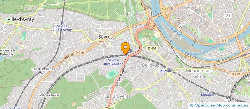 localisation de l'entreprise CGAO CONSULTING à SEVRES