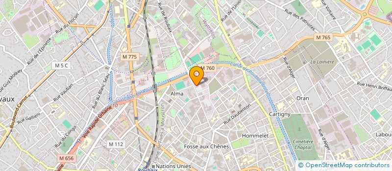 localisation de l'entreprise CGB  MOUVAUX