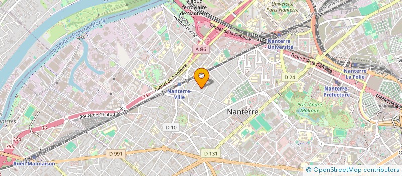 localisation de l'entreprise CGB  NANTERRE