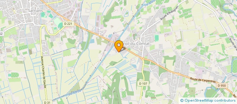 localisation de l'entreprise CGB  LORIOL-DU-COMTAT