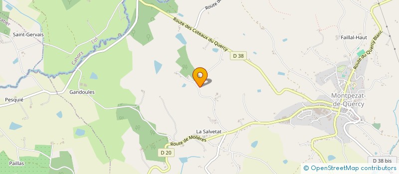 localisation de l'entreprise CGB  MONTALZAT