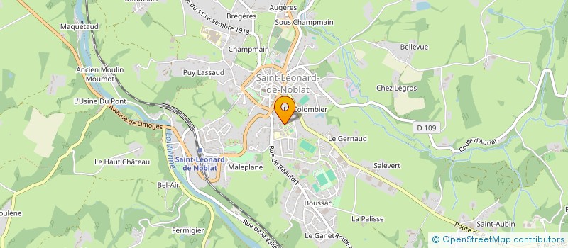 localisation de l'entreprise CGB  SAINT-LEONARD-DE-NOBLAT