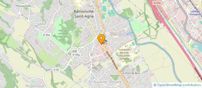 localisation de l'entreprise CGB CONCEPT à RAMONVILLE-SAINT-AGNE