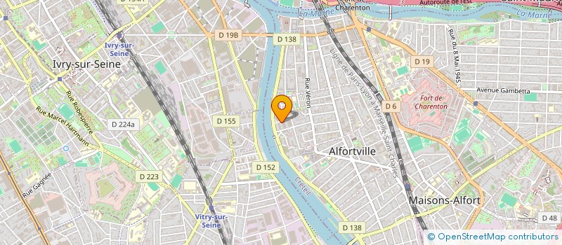 localisation de l'entreprise CGB INGENIERIE à ALFORTVILLE