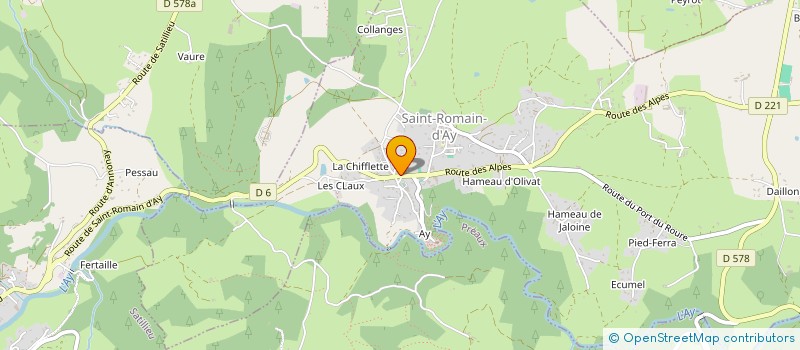 localisation de l'entreprise CGC 07  SAINT-ROMAIN-D'AY