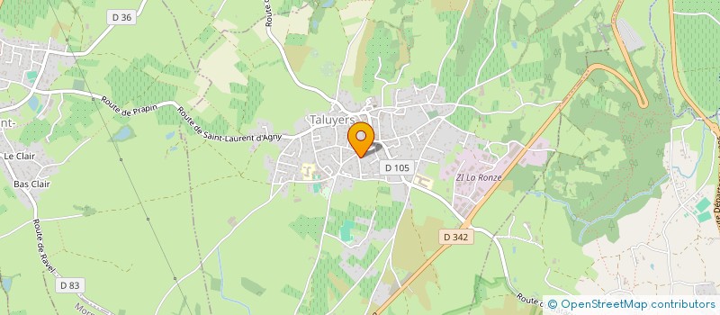 localisation de l'entreprise CGC BAT  TALUYERS