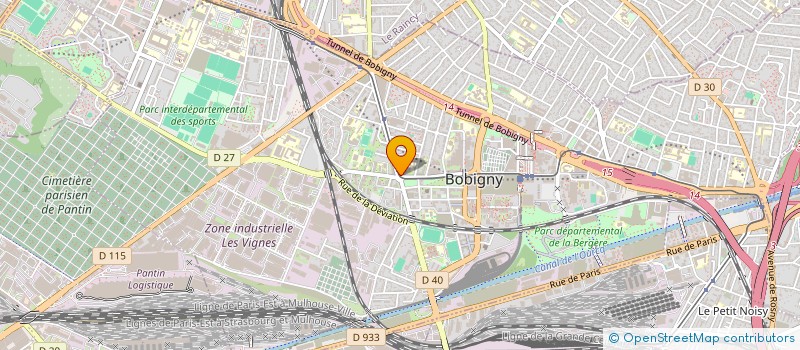 localisation de l'entreprise CGC UNION DEPAR SEINE ST DENIS à BOBIGNY