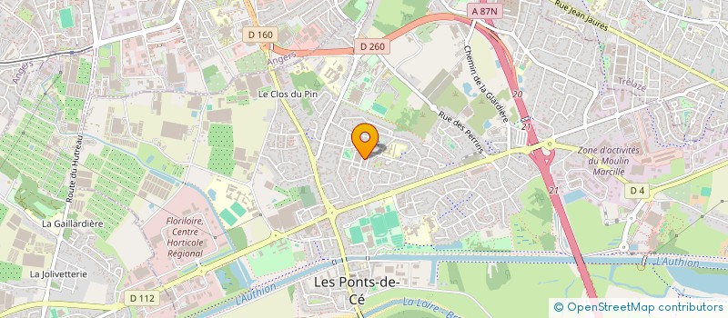 localisation de l'entreprise CGCIMPEX  LES PONTS-DE-CE