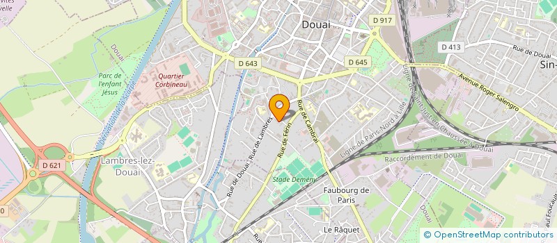 localisation de l'entreprise CGCP  DOUAI